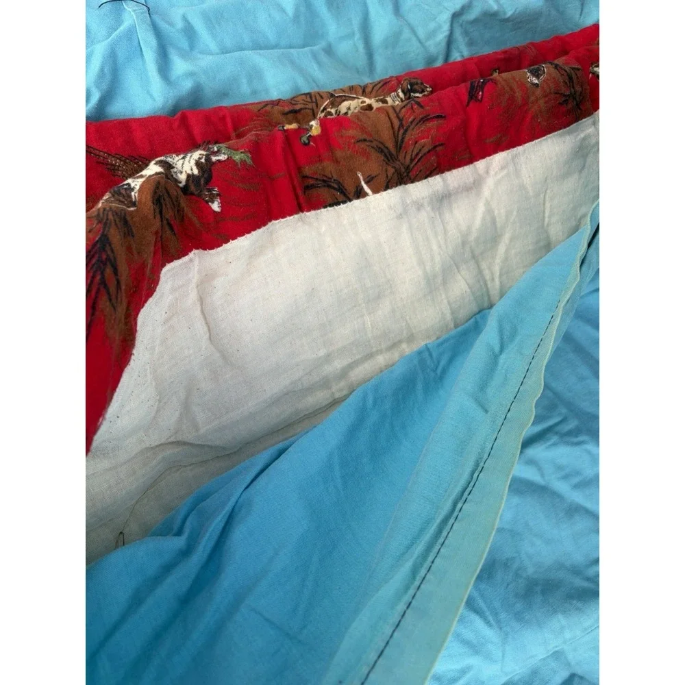 Vntg 1960 Adult Flannel Sleeping Bag Zip Together Hunting Camping 30